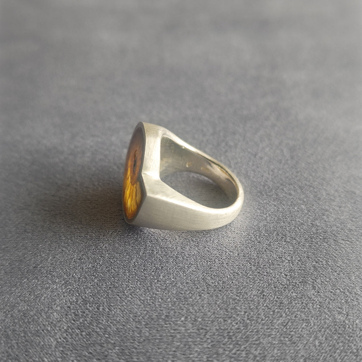 No.0004 Ammonite Signet Ring #11