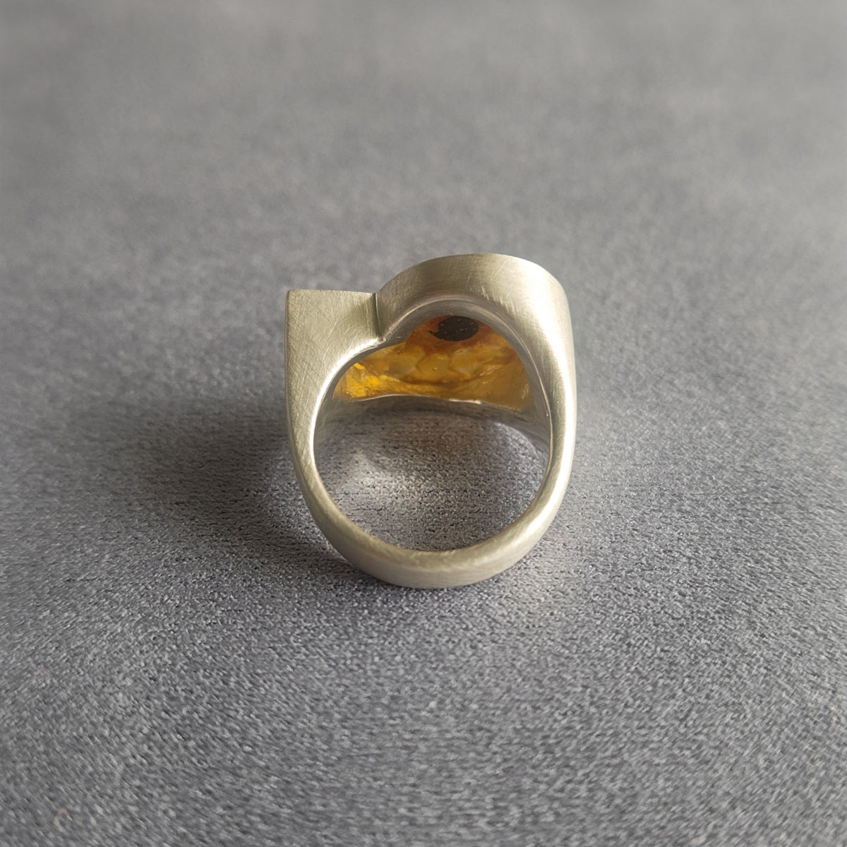 No.0004 Ammonite Signet Ring #11