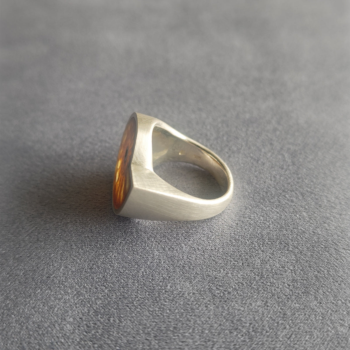 No.0006 Ammonite Signet Ring #15