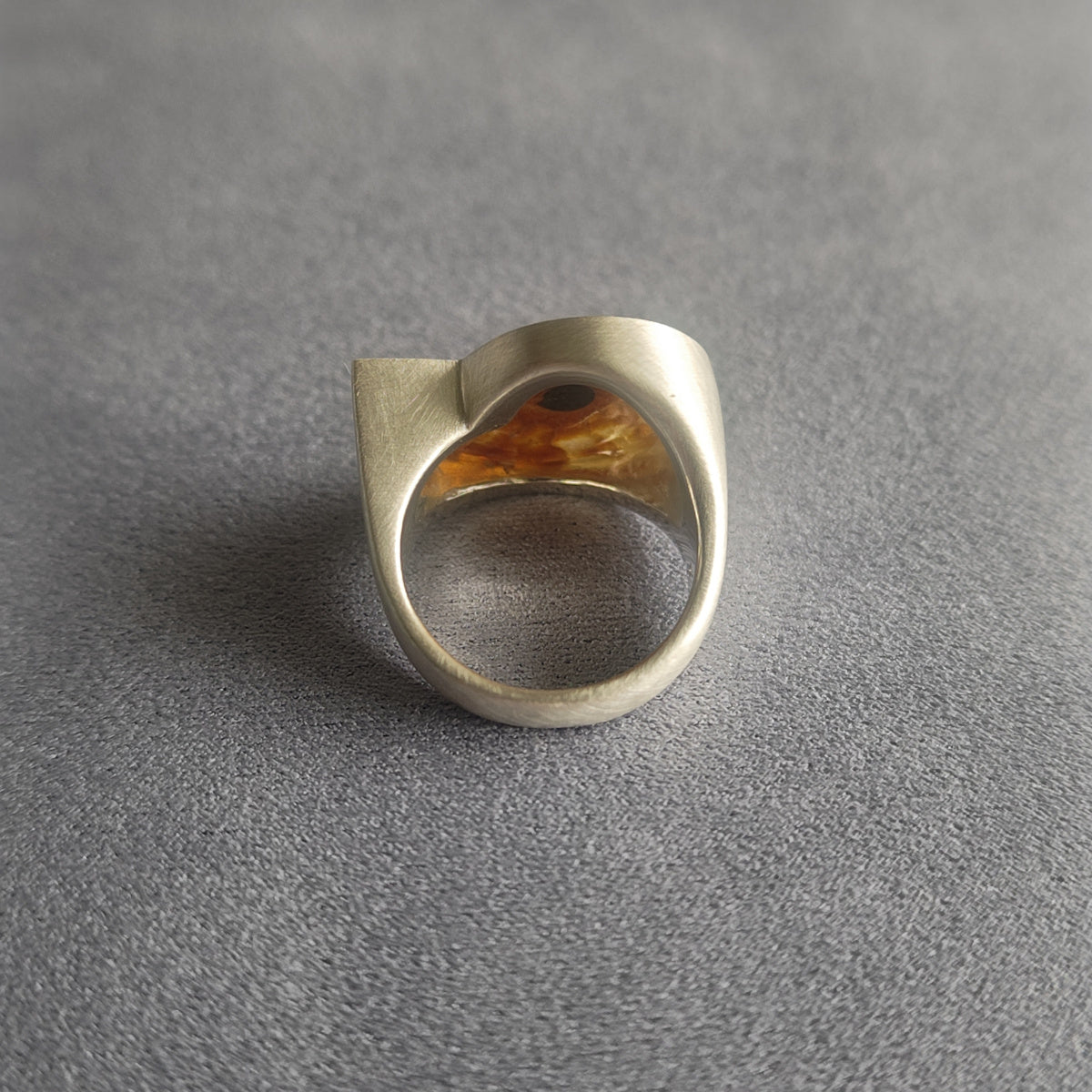 No.0006 Ammonite Signet Ring #15