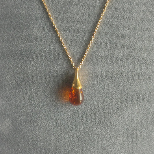 No.0010 琥珀 ネックレス