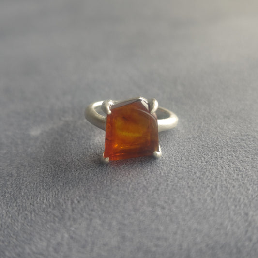 No.0033 Insect in Amber Ring #13