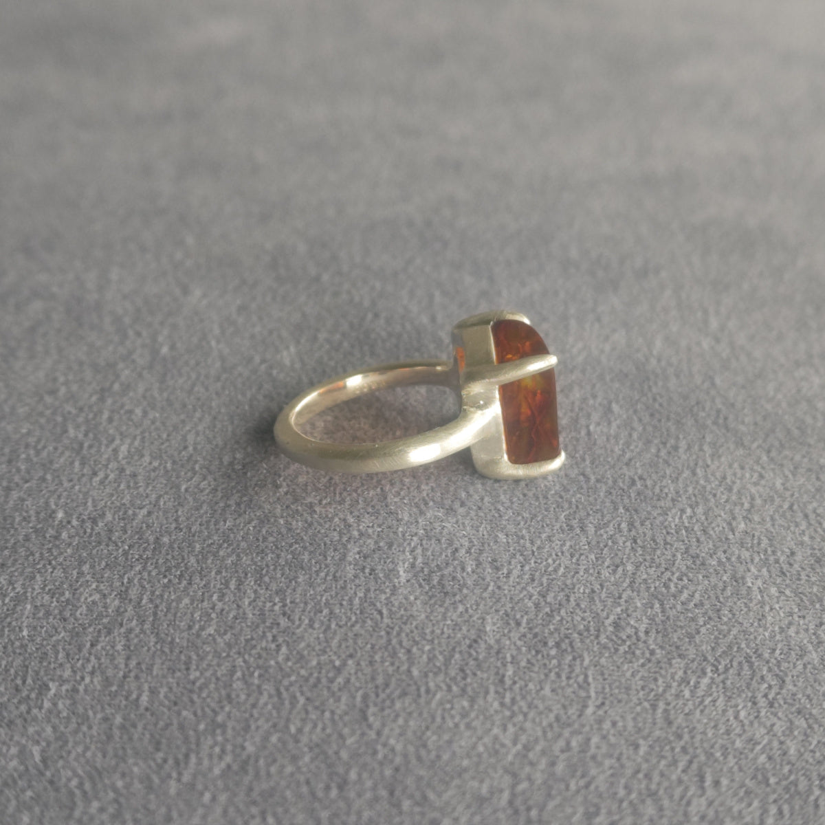 No.0033 Insect in Amber Ring #13