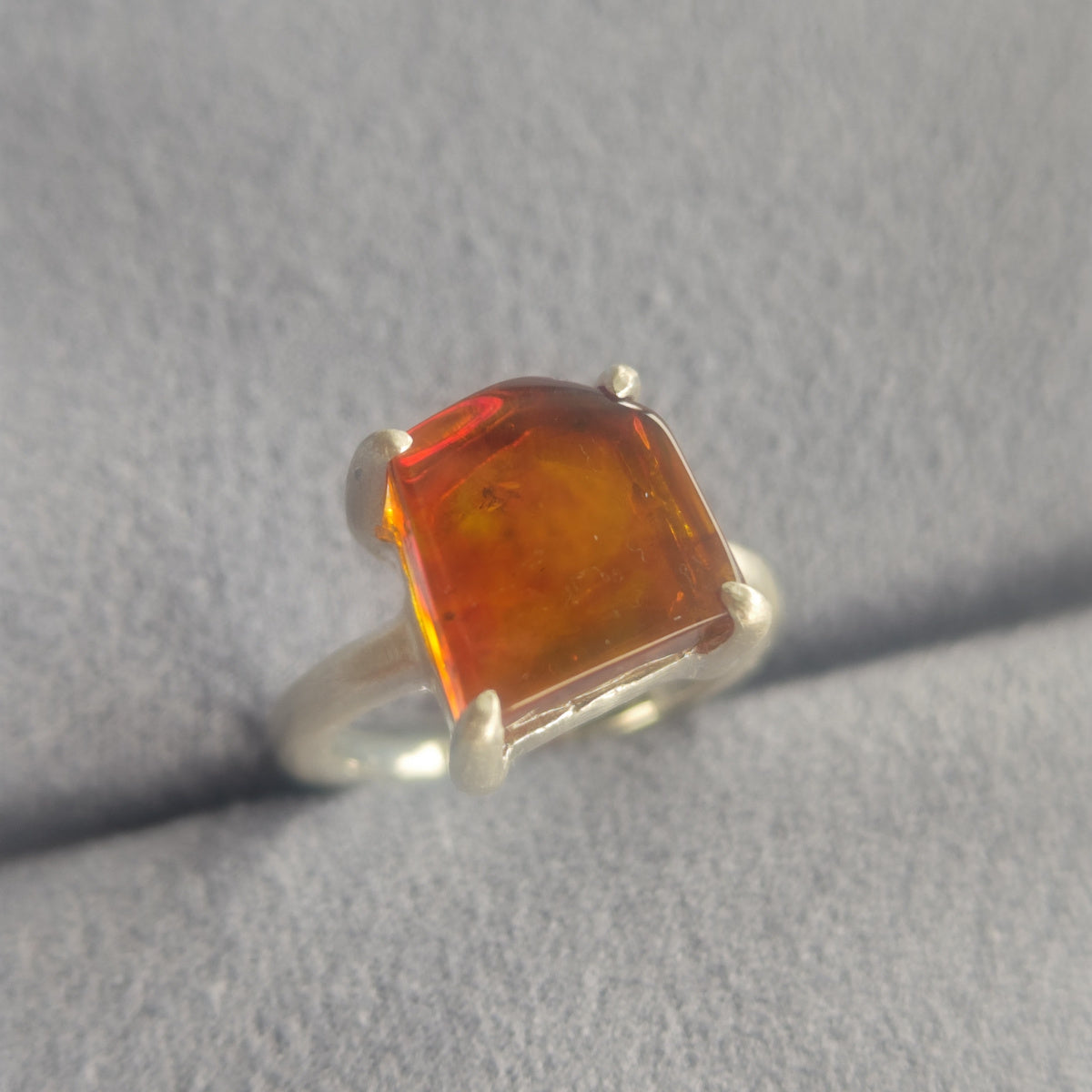 No.0033 Insect in Amber Ring #13