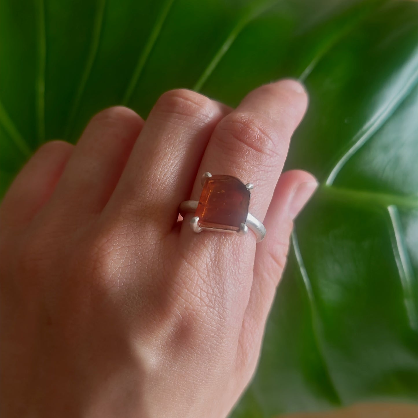 No.0033 Insect in Amber Ring #13