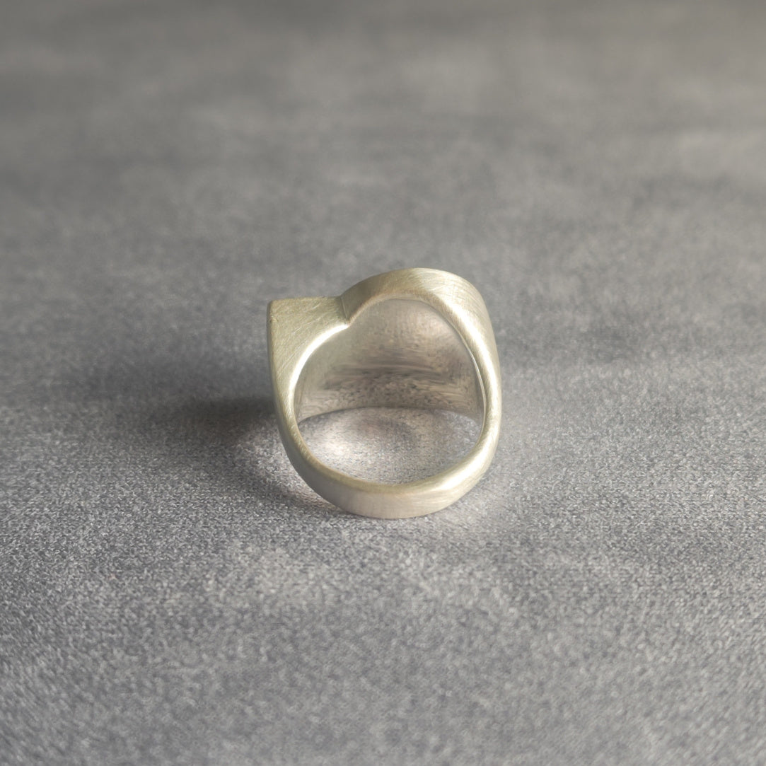 No.0011 アンモナイト シグネットリング #11