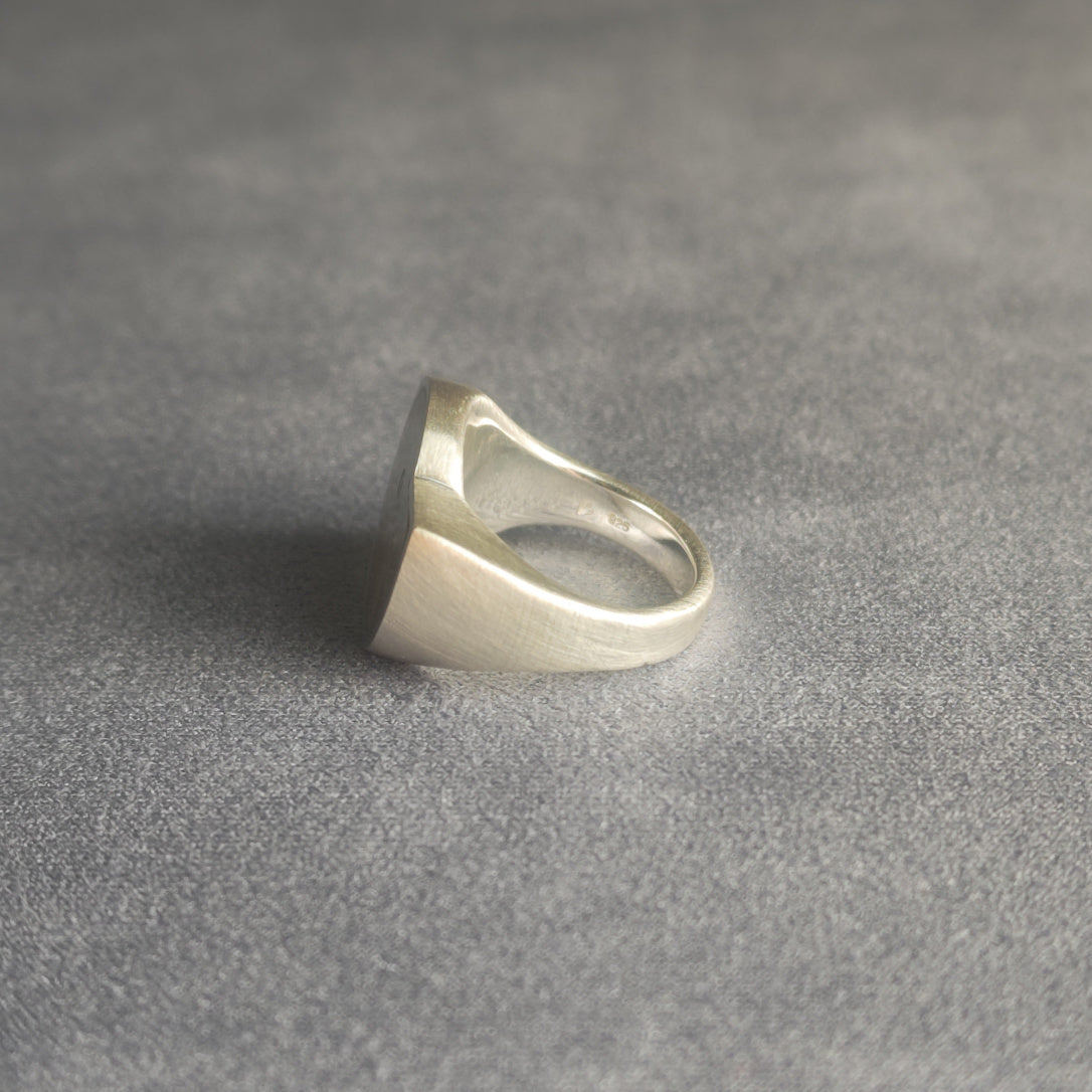 No.0012 アンモナイト シグネットリング #13