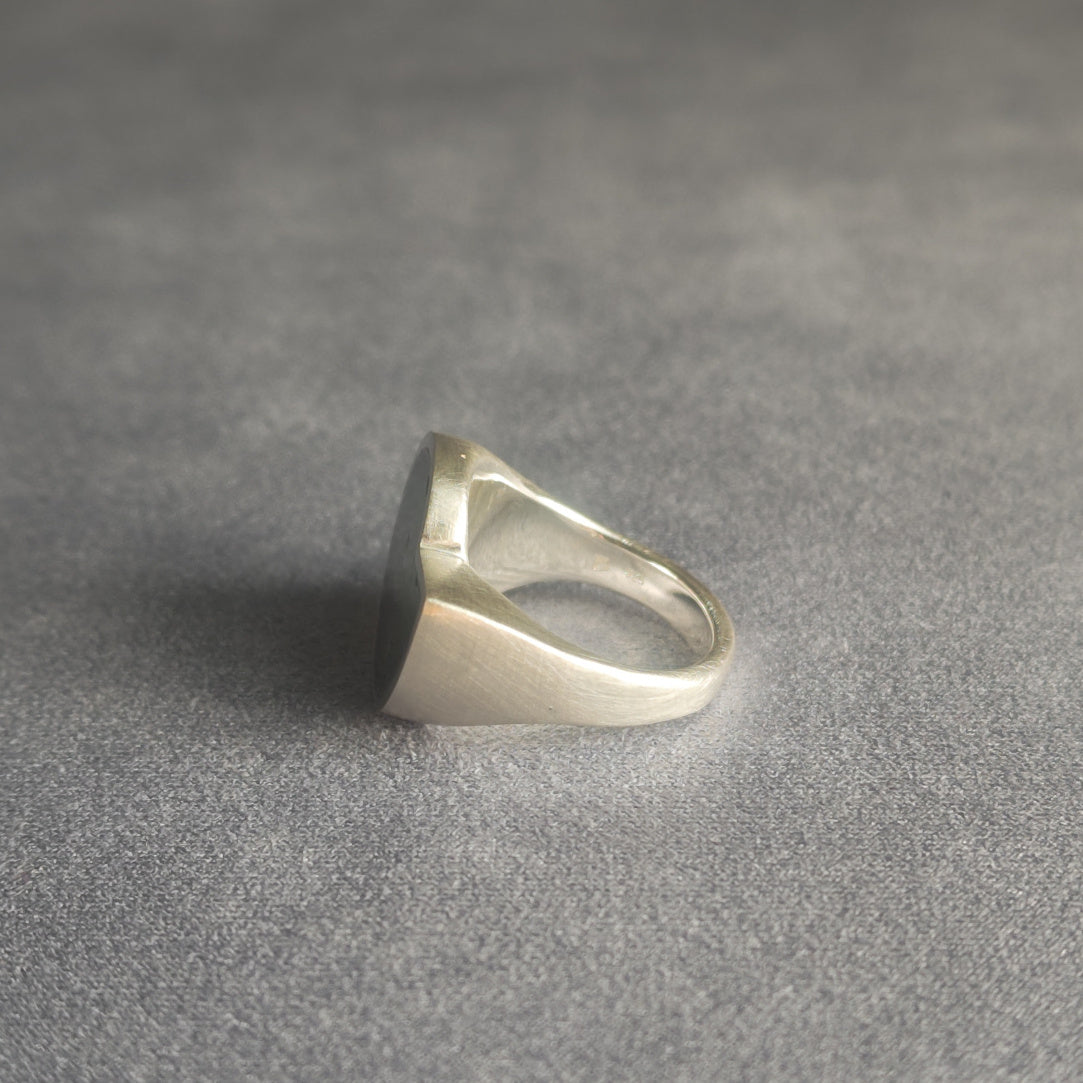 No.0014 アンモナイト シグネットリング #17