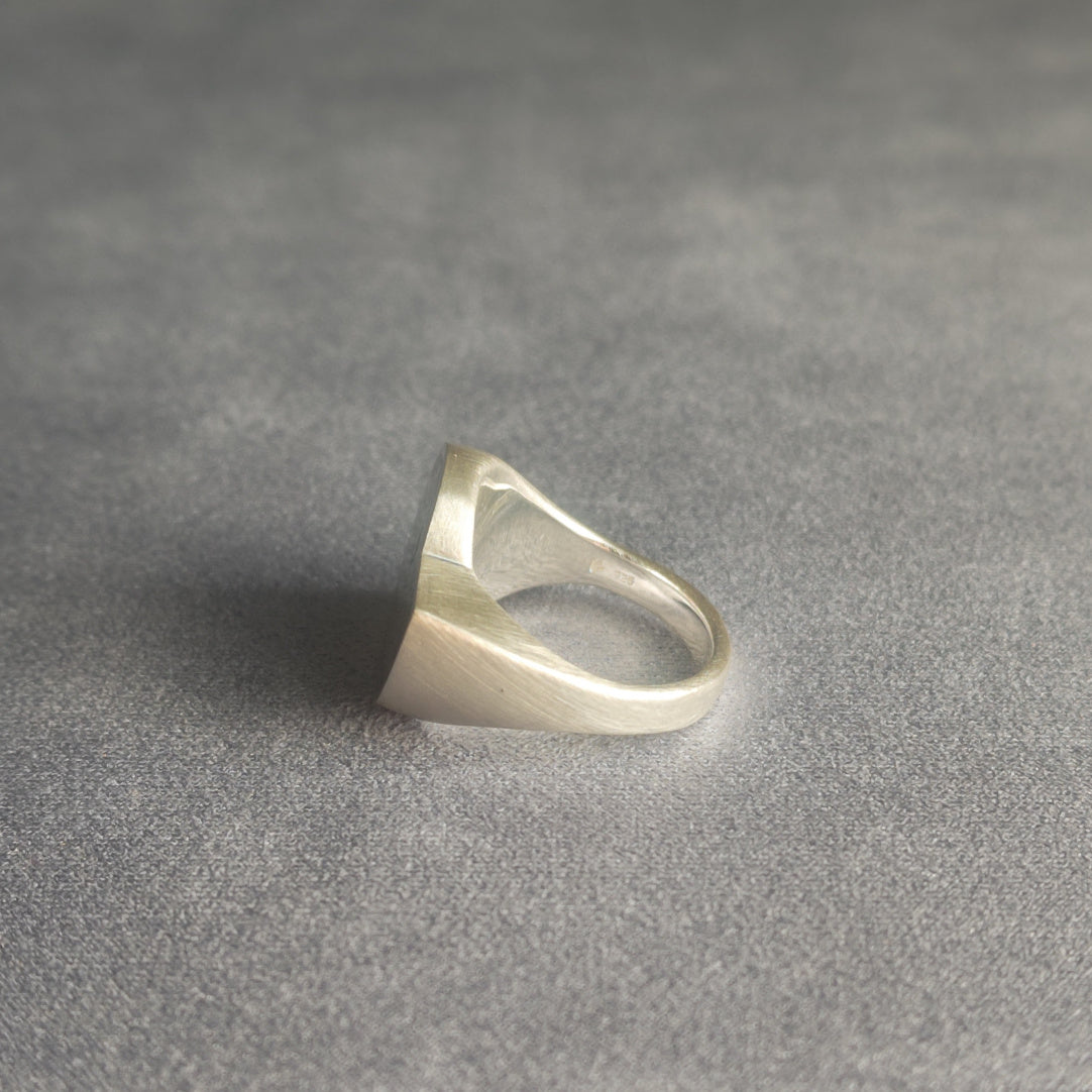 No.0015 アンモナイト シグネットリング #19